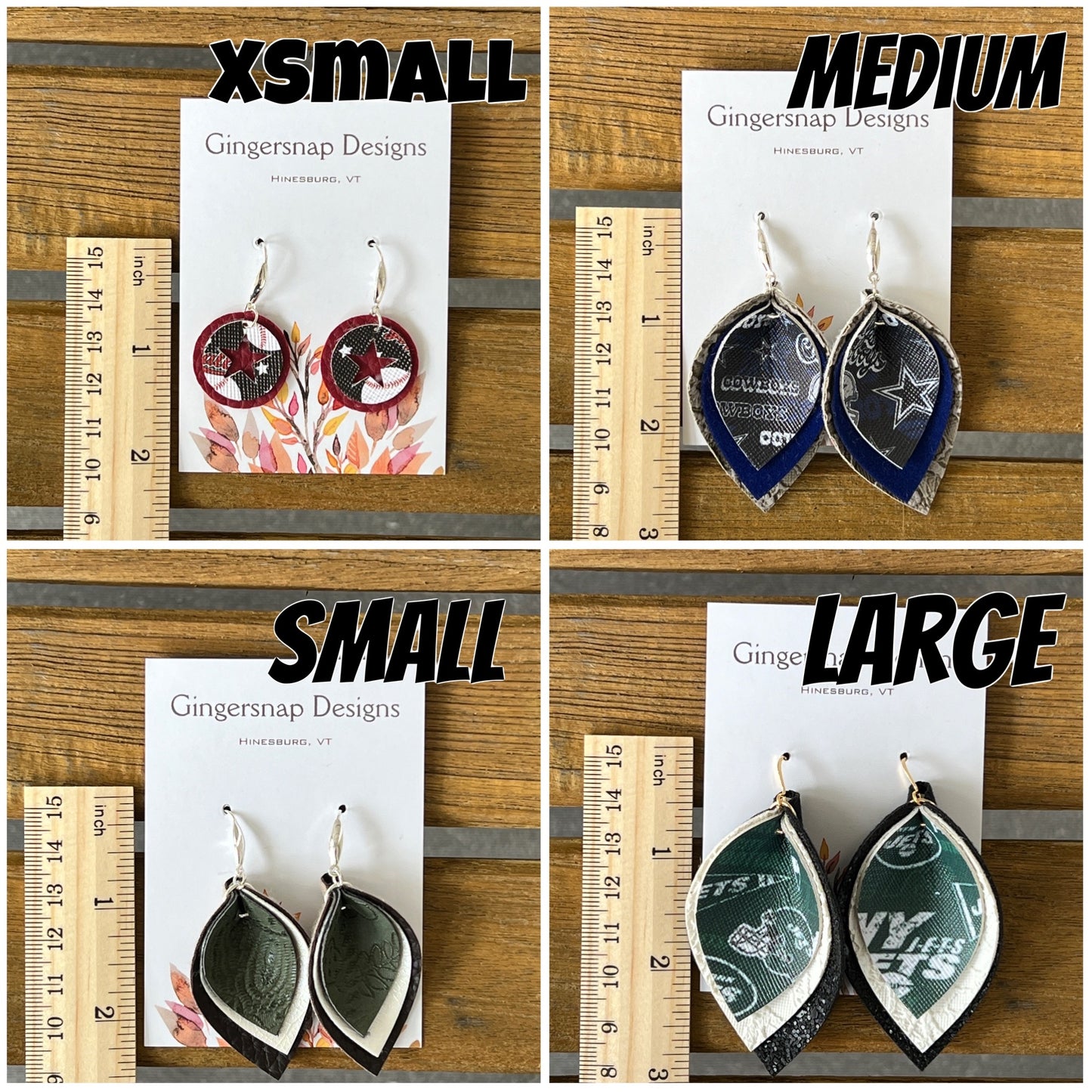 Fourth of July Medium stars Earrings