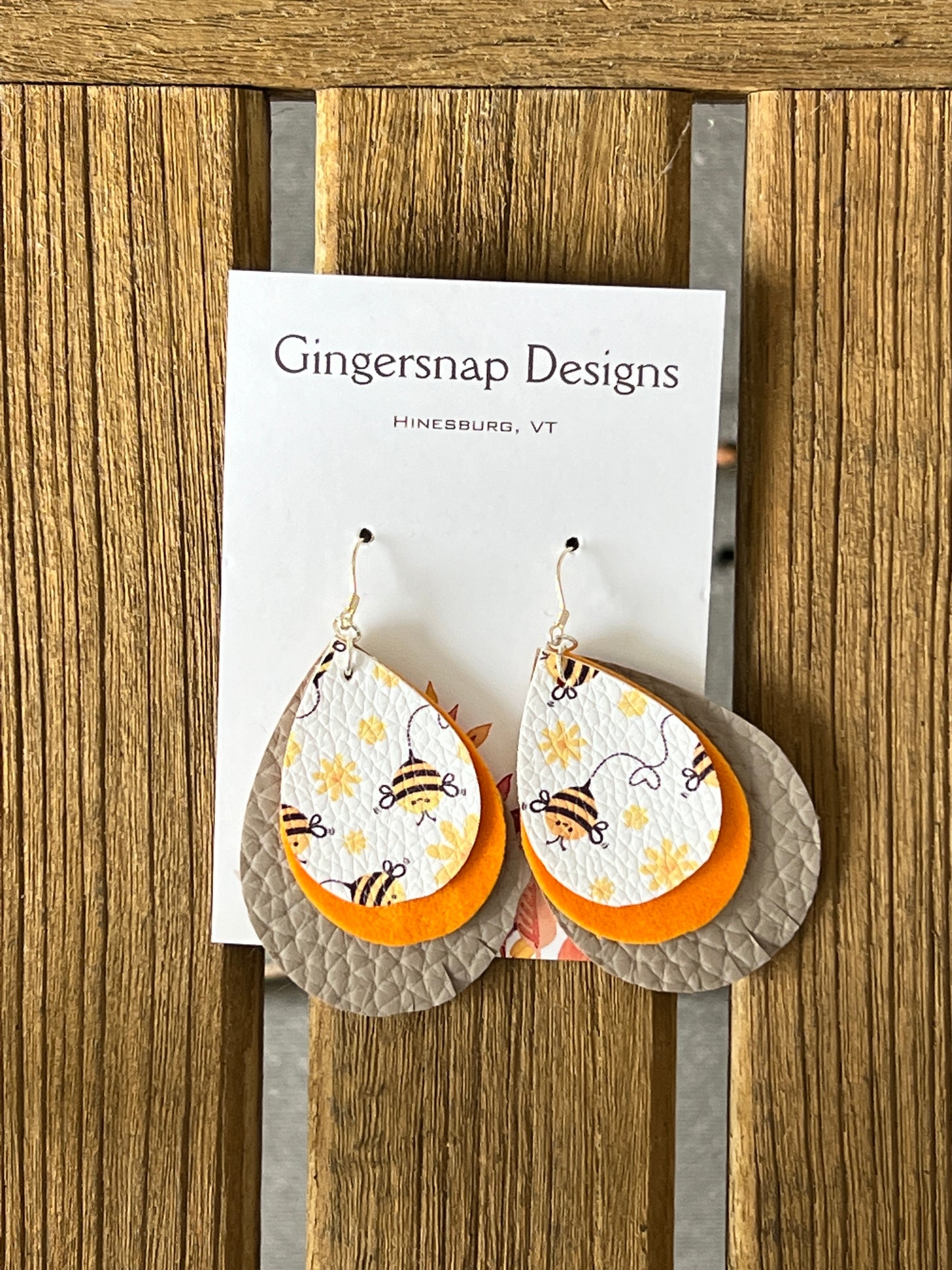 Small Bees Earrings