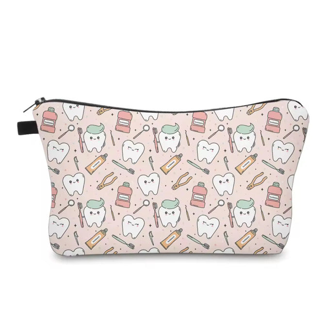 Pouch - Tooth Dental Hygiene on Pink