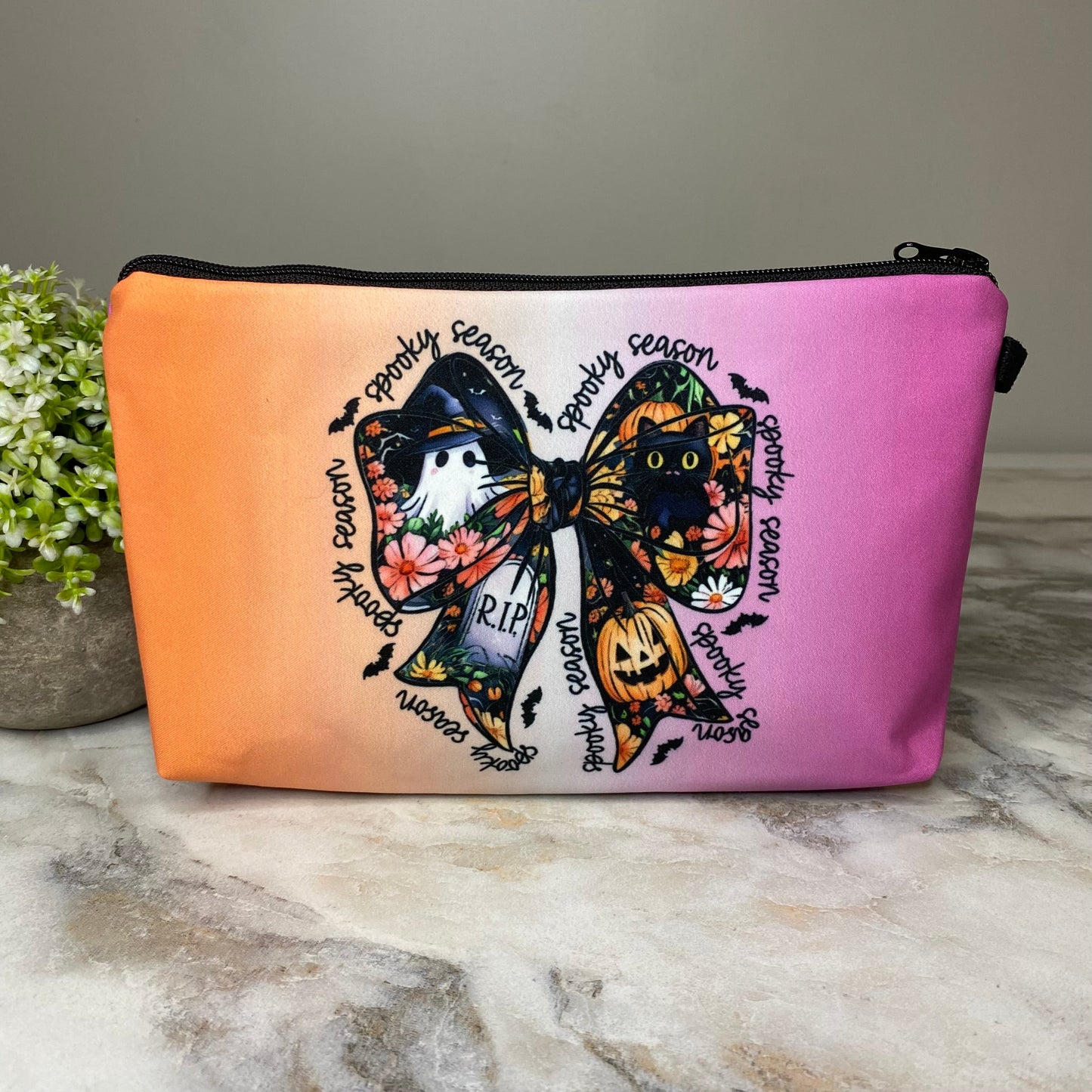 Pouch - Halloween Fall - Spooky Bow