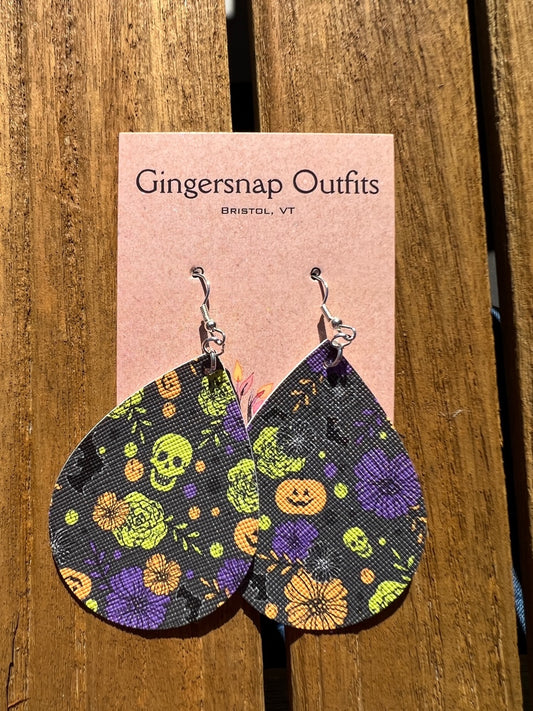 Large skeleton Halloween flats