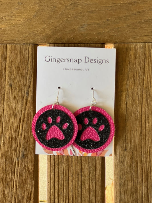Medium pink paws Gingersnap Originals