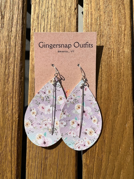 Large Spring pastel floral flats