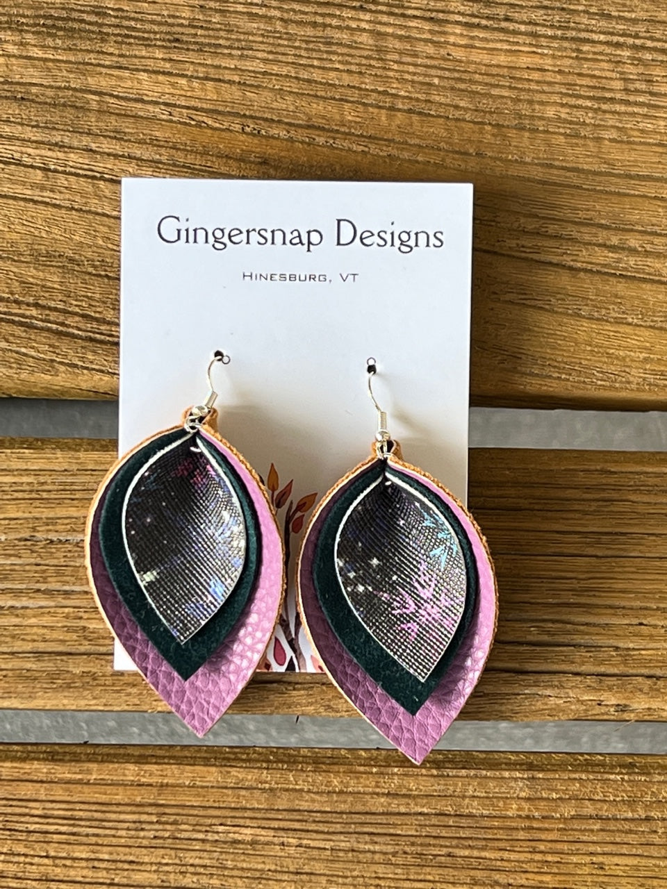 Large Curved purple snowflakes