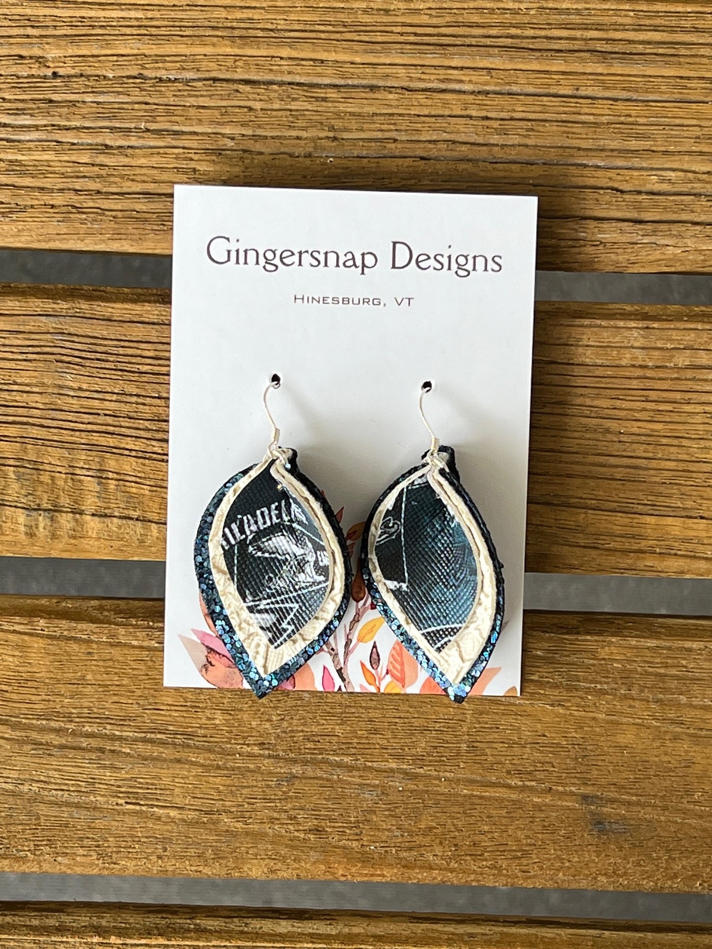 Small Eagles Curved Gingersnap Original Earrings