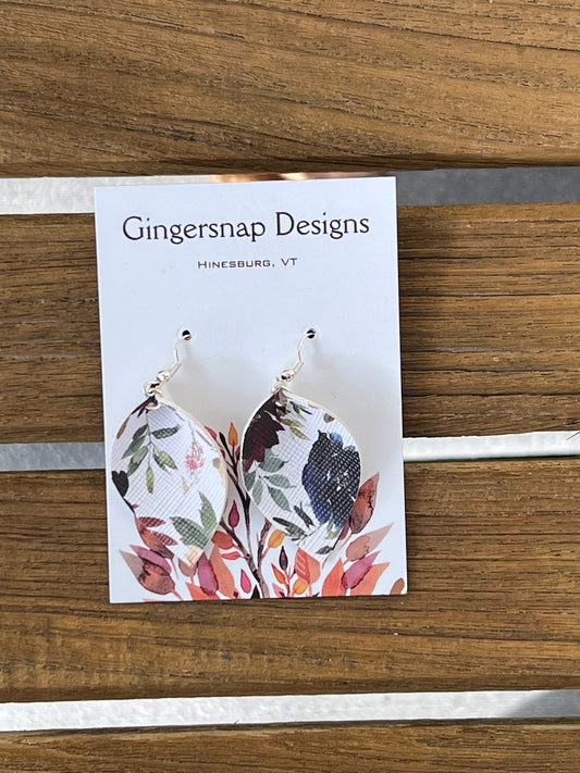 XS Floral curved Earrings